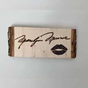 Marilyn Monroe Autograph - Pyrography - Home Decor